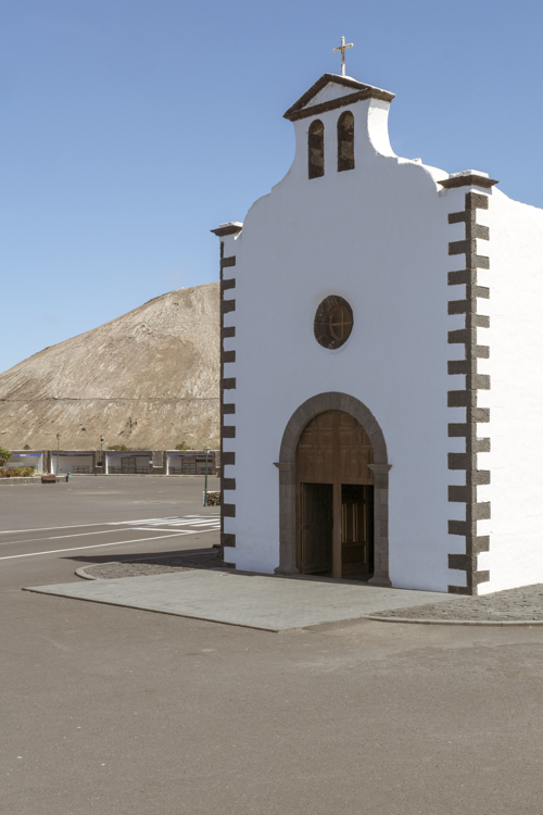 L'�glise Nuestra Se�ora de Los Dolores sur l'�le de Lanzarote dans l'archipel des Canaries.